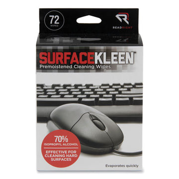 Read Right® Surfacekleen Premoistened Alcohol Cleaning Wipes, 5 X 5, Foil Packet, 72-box freeshipping - TVN Wholesale